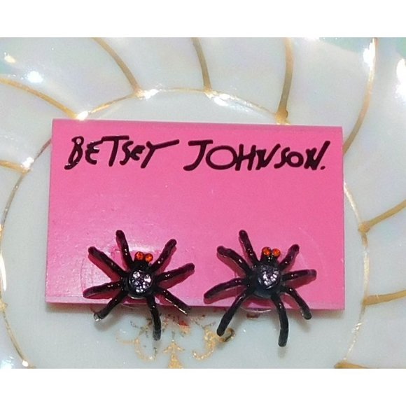 Betsey Johnson Jewelry - Betsey Johnson Spider Earrings